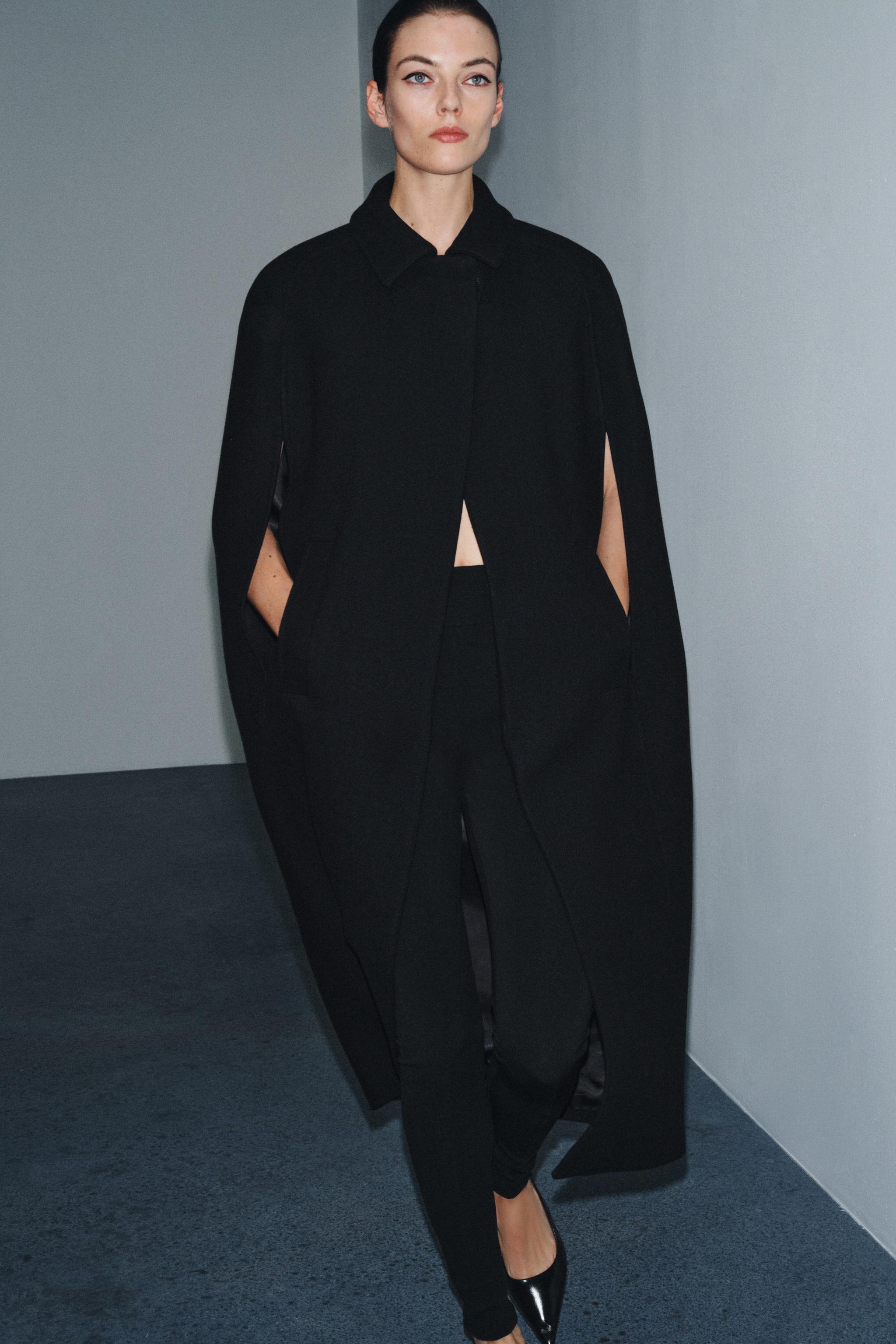 ZW COLLECTION LIMITED EDITION WOOL BLEND CAPE COAT